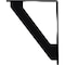 Ekena Millwork Traditional Wrought Iron Bracket, (Single center brace), Powder Coated Blac 1 1/2"W x 7 1/2"D x 10"H BKTM01X07X10STR - alternate 5